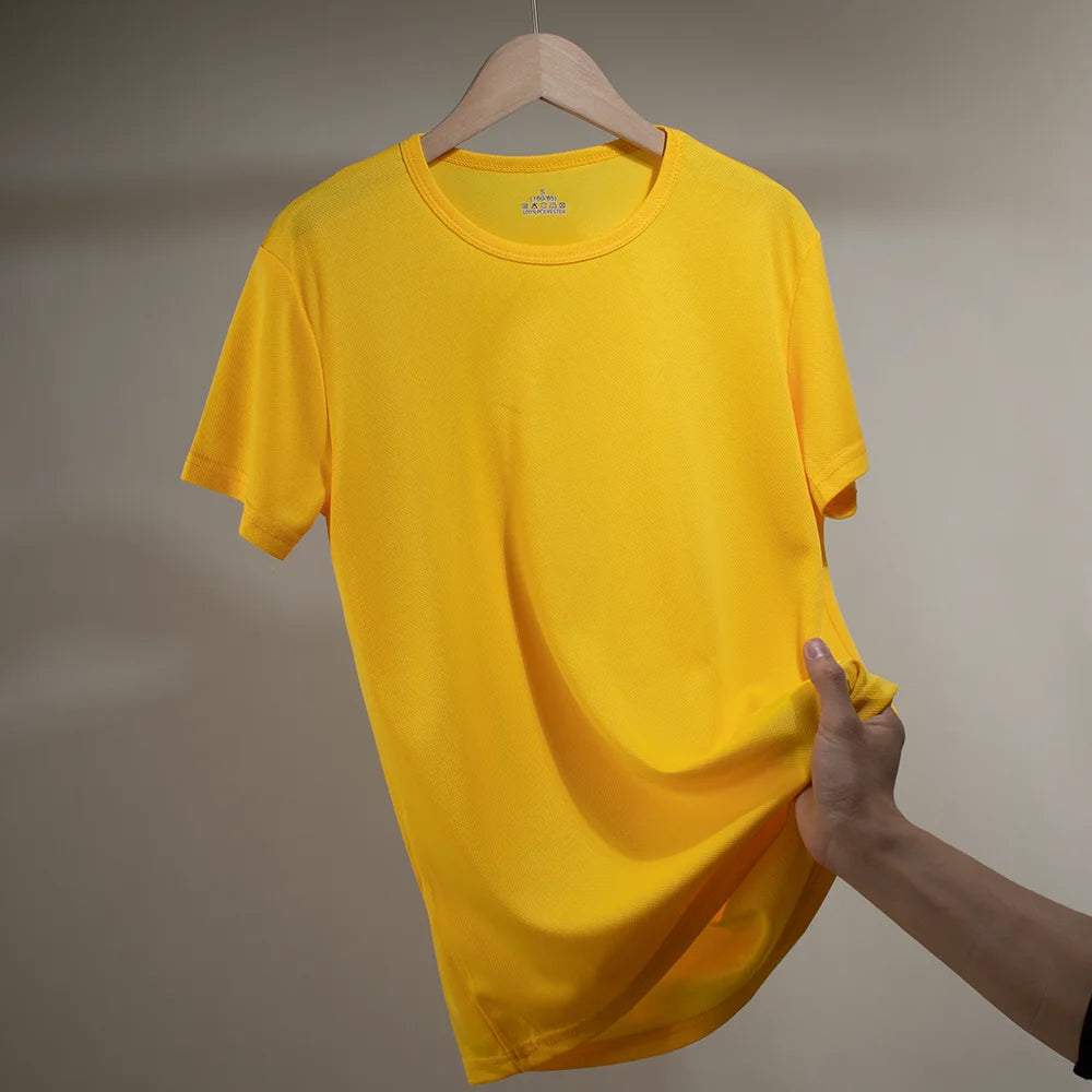 Multicolor Quick Dry Short Sleeve Sport T Shirt Gym Jerseys Fitness Shirts Trainer Running T-Shirt Men's Breathable Sportswear