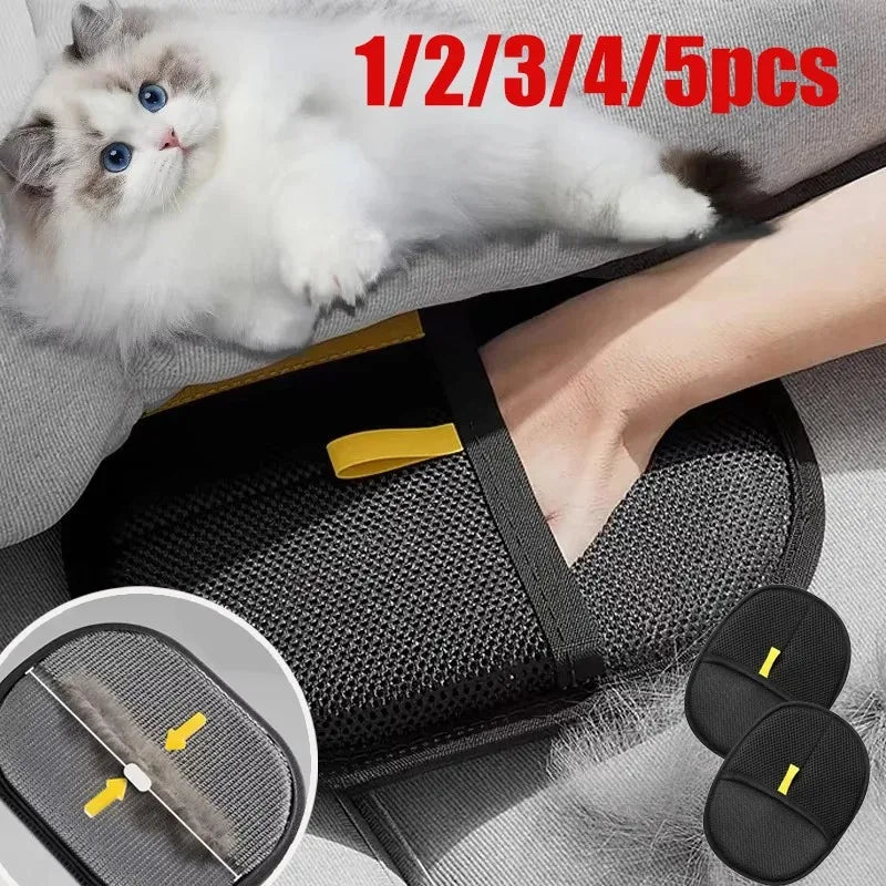Pet Hair Remover Mitt Pet Hair Remover Gloves Deshedding Brush Glove for Dog Cat Rabbit with Long/Short/Curly Hair Cleaning Brus
