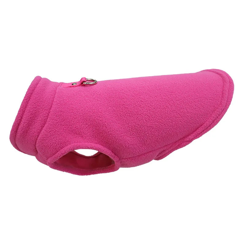 Fleece Dog Vest Jacket with D-Ring - Warm Coat for Small Dogs - photo 13