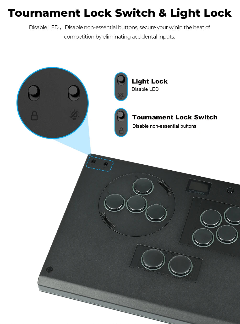 Haute42 X-Move Aluminium Alloy Hitbox Leverless Controller Stickless Fightstick For PC/PS4/PS5 Arcade Game Controller Joystick