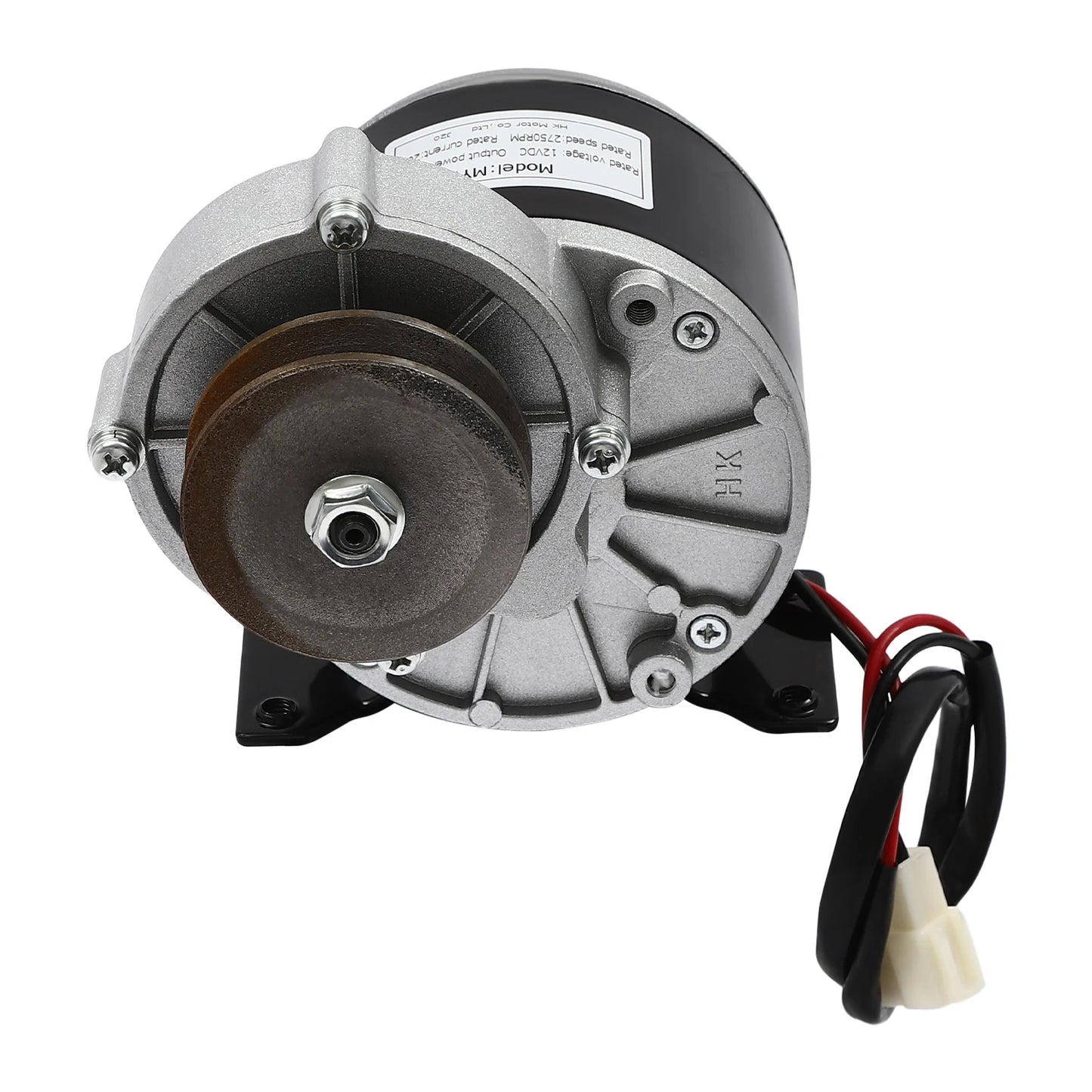 12V 250W Gear Reduction Electric Motor with Belt Pulley DC Motors Reductor for E‑bike Scooter