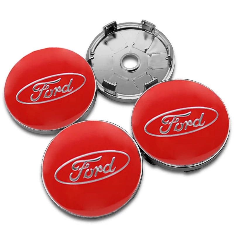 4Pc 56mm 60mm 54mm Car Wheel Center Hub Cap For Ford Fiesta Mondeo Fusion Explorer Escape Focus Kuga Rim Cover Sticker Accessory