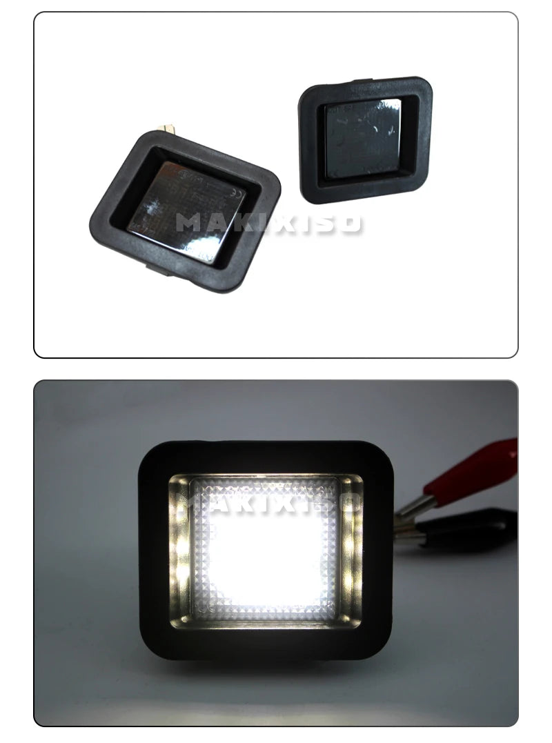 LED License Plate Lights for Ford F-150 / Raptor 2015+ (6000K White, Pair)