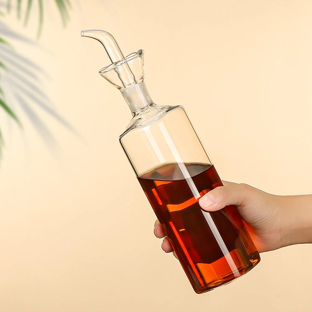 Glass Olive Oil Dispenser Bottle - Non-Drip Spout, 125-500ml - photo 2
