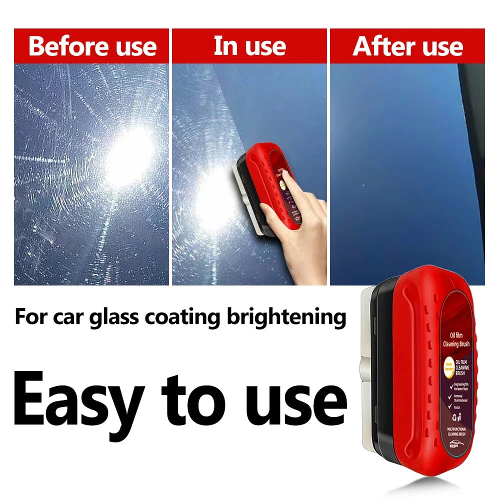 Car Glass Coating Kit - Oil Film Clean Brush Professional Repair Glass Scratch 120ml Brightening Windows Anti-fog Polishing