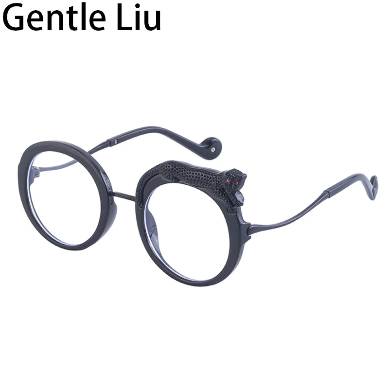 Round Steampunk Sunglasses for Women — Retro Metal Frame
