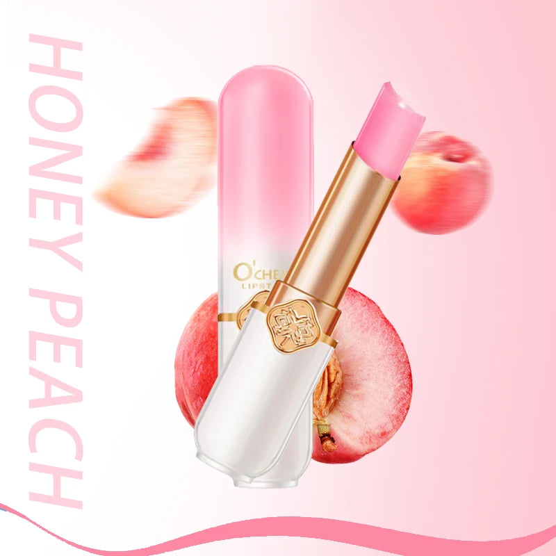 O'CHEAL Color Changing Fruit Lip Balm – Moisturizing Waterproof Temperature Changing Lipstick | Strawberry, Blueberry & Peach