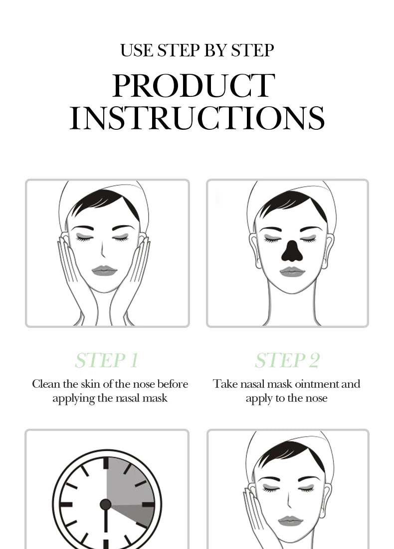 1/3/5/10PCS Bamboo Charcoal Nose Blackhead Remover Mask Deep Cleansing Shrink Pore Mask Skin Care Nose Black Dots Pore Skin Care