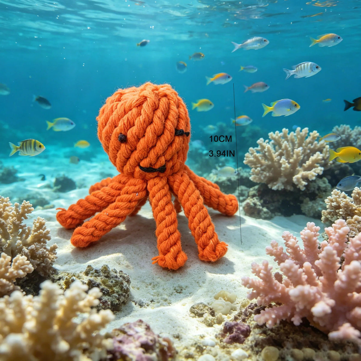 Teddy Bear & Octopus Puppy Rope Toy - Knotted Tug Chew – photo 3