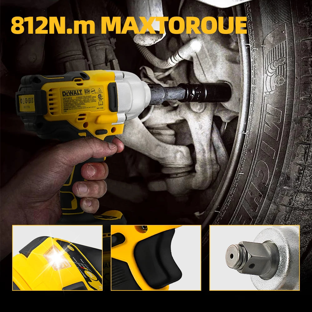 Dewalt DCF892 20V Brushless Impact Wrench – 812N.m High Torque Cordless Electric Tool