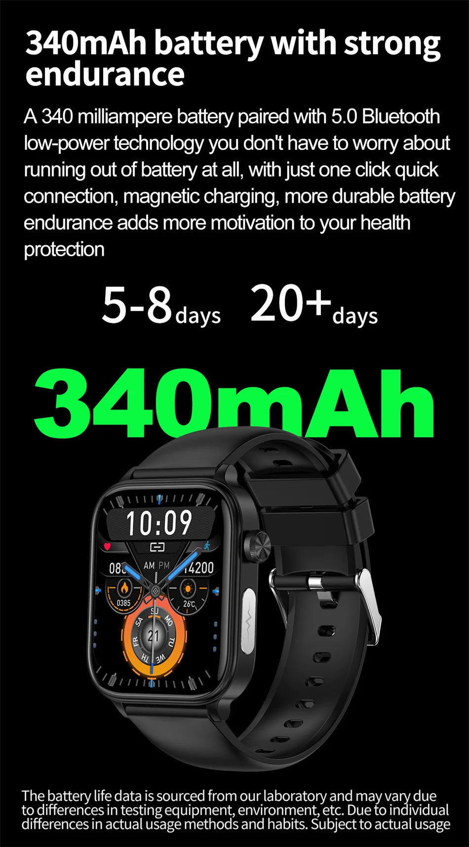 2026 New Al Science Diagnosis Blood Lipids Uric Acid Blood Oxygen Smart Watch Men ECG+PPG Voice Bluetooth Call Health Smartwatch