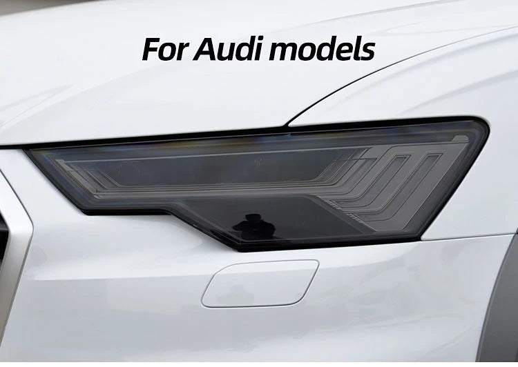 Smoked Black TPU Sticker Car Headlight Protective Film For Audi A3 8V S3 A4 B8 B9 A5 A6 S6 C8 A7 A8 D4 TT TTS Q3 Q5 Q7 Q8 RSQ8