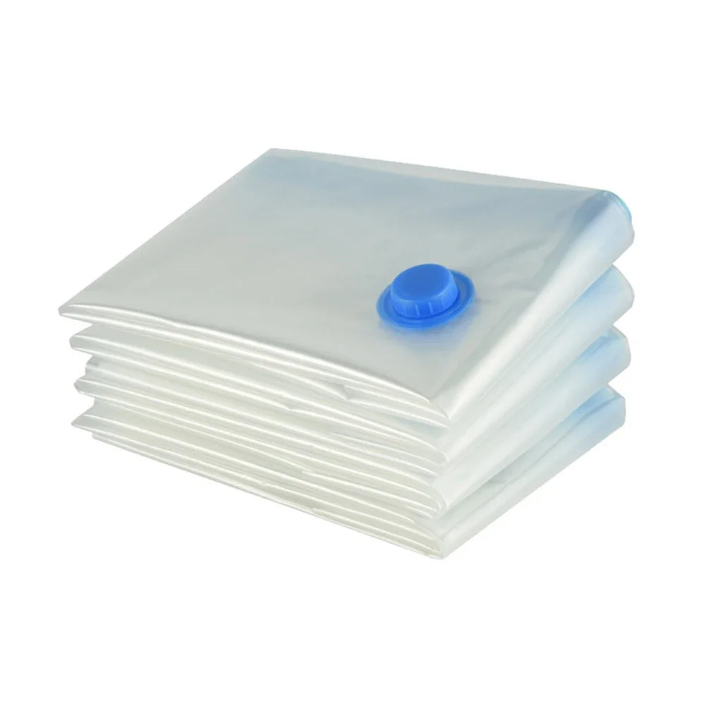 Vacuum Bag With Valve & Pump for Clothes Storing Large Plastic Compression Empty Bag Travel Accessories Storage Contain