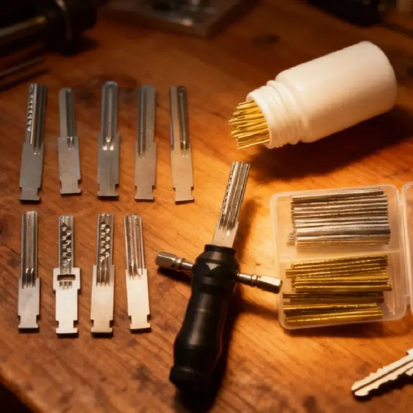 2026 Professional Use Locksmith Tools Lock Pick Open Key Set Hand Kabbah Set Tin Foil Optional