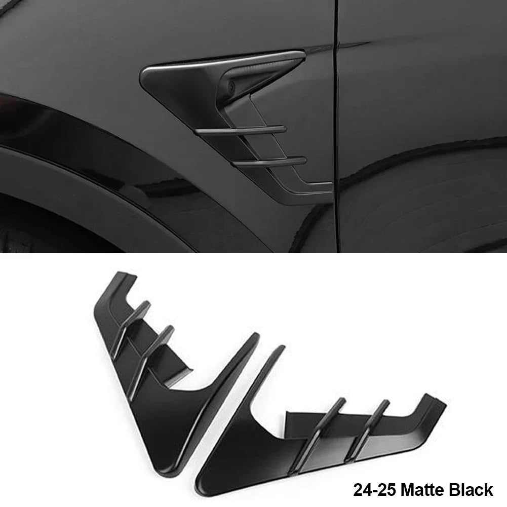 2Pcs Car Side Camera Protection Covers Kit Decoration Sticker Car Modification Accessories for Tesla Model 3 Moel Y 2020-2025
