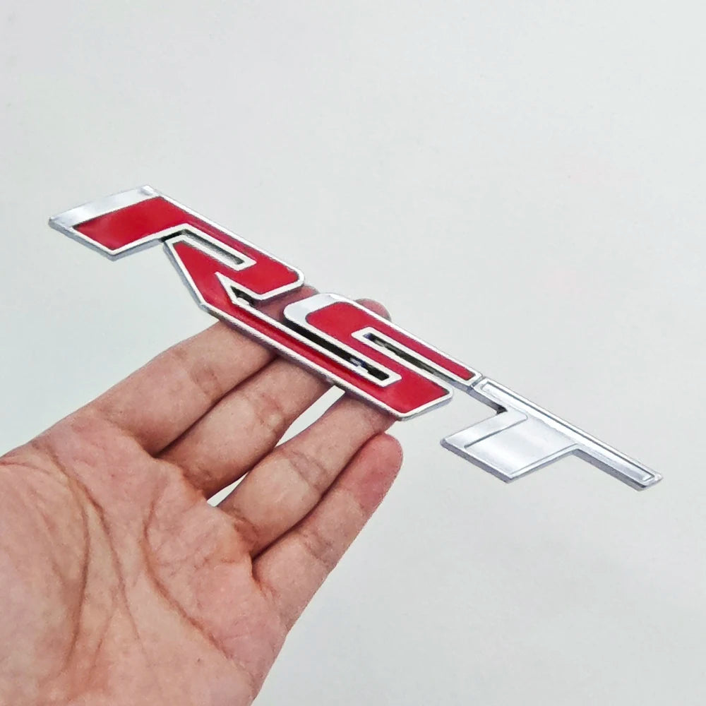 3D Metal Car Sticker RST Logo Front Grill Emblem Trunk Fender Badge For Chevrolet Tahoe Silverado Suburban Colorado Accessories