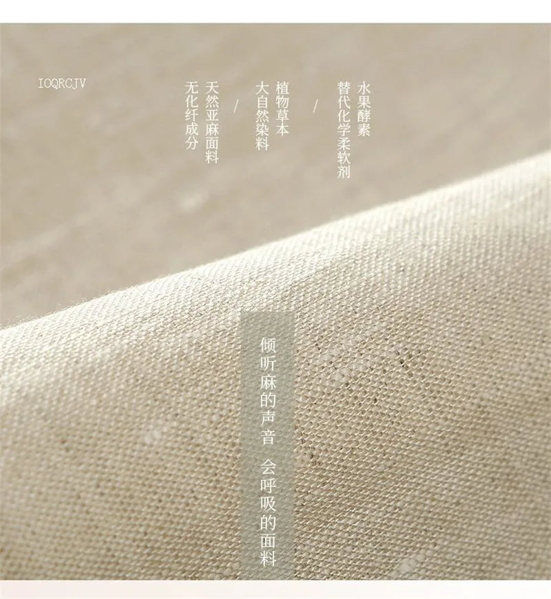 Linen Wide Leg Pants New Summer Thin Casual Solid Long Pants Women Elastic High Waisted Loose Cotton and Linen Straight Trousers