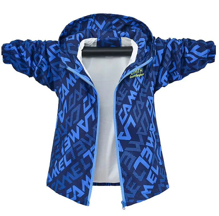 Boys Hooded Windbreaker Jacket - Thick Winter Outdoor Coat - photo 8