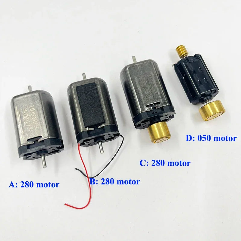 Micro 5-pole Rotor Dual Shaft 050 / 280 Motor DC6V-12V High Speed Double Axis Engine for HO Scale Model Toy Railway Train Models