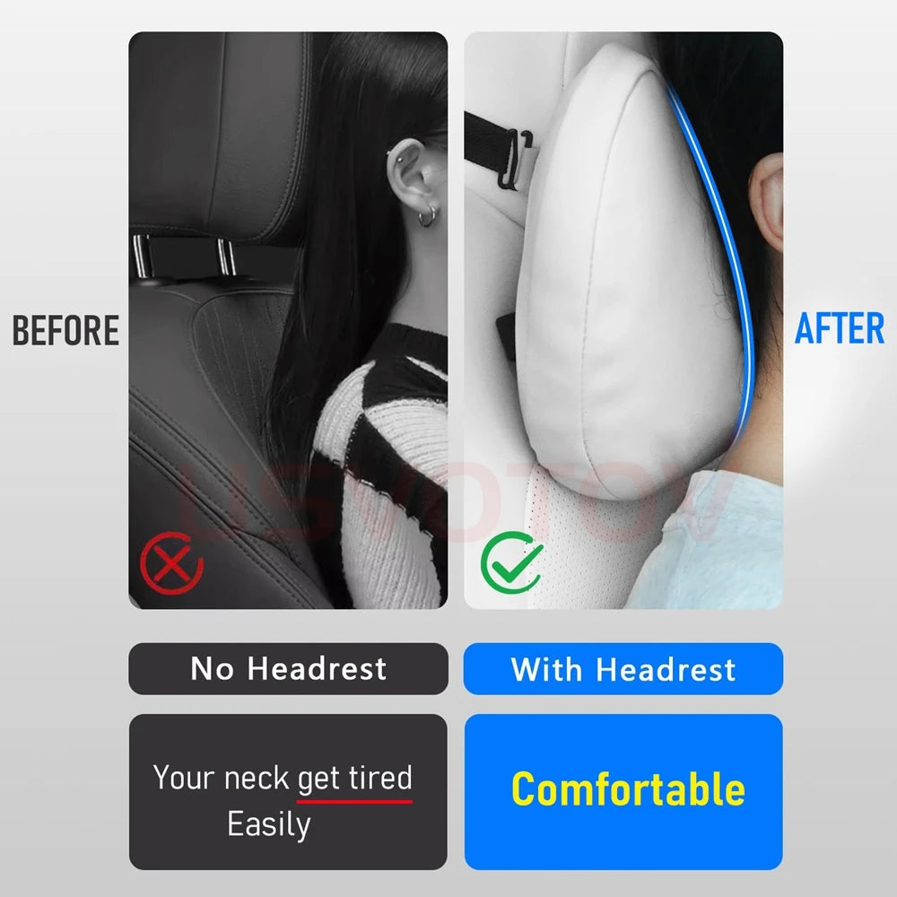 Tesla Car Headrest Neck Pillow – Head & Neck Support for Model 3, S, X, Y & Juniper