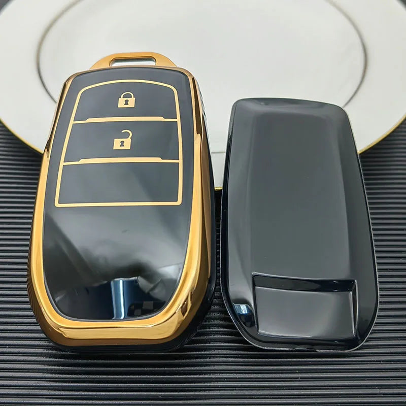 2 3 4 Buttons TPU Car Key Case Cover for Toyota Land Cruiser 200 300 Fortuner Camry Prado Crown TLK 200 Yaris Cross Hilux Innova
