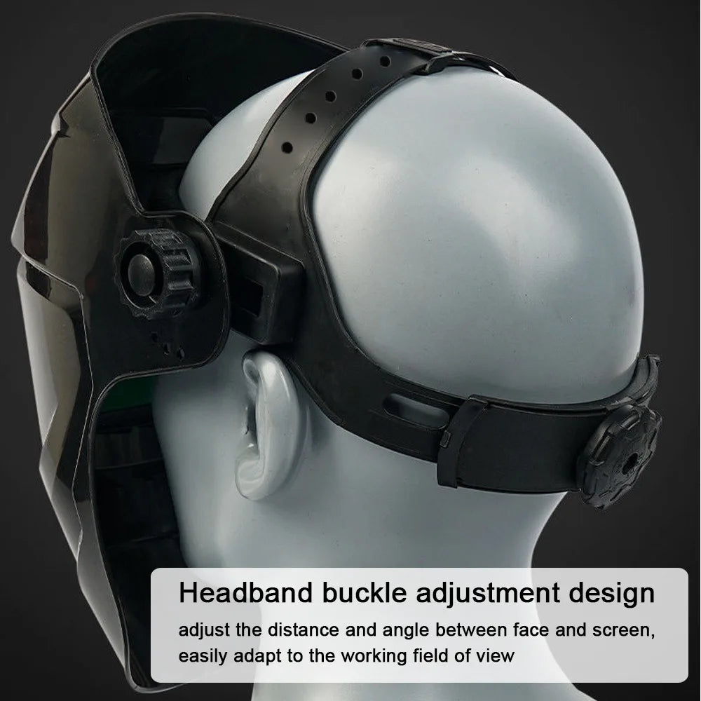Automatic Dimming Welding Facemask True Color Auto Darkening Welding Mask 130℃ High Temperature Resistant Welding Helmet
