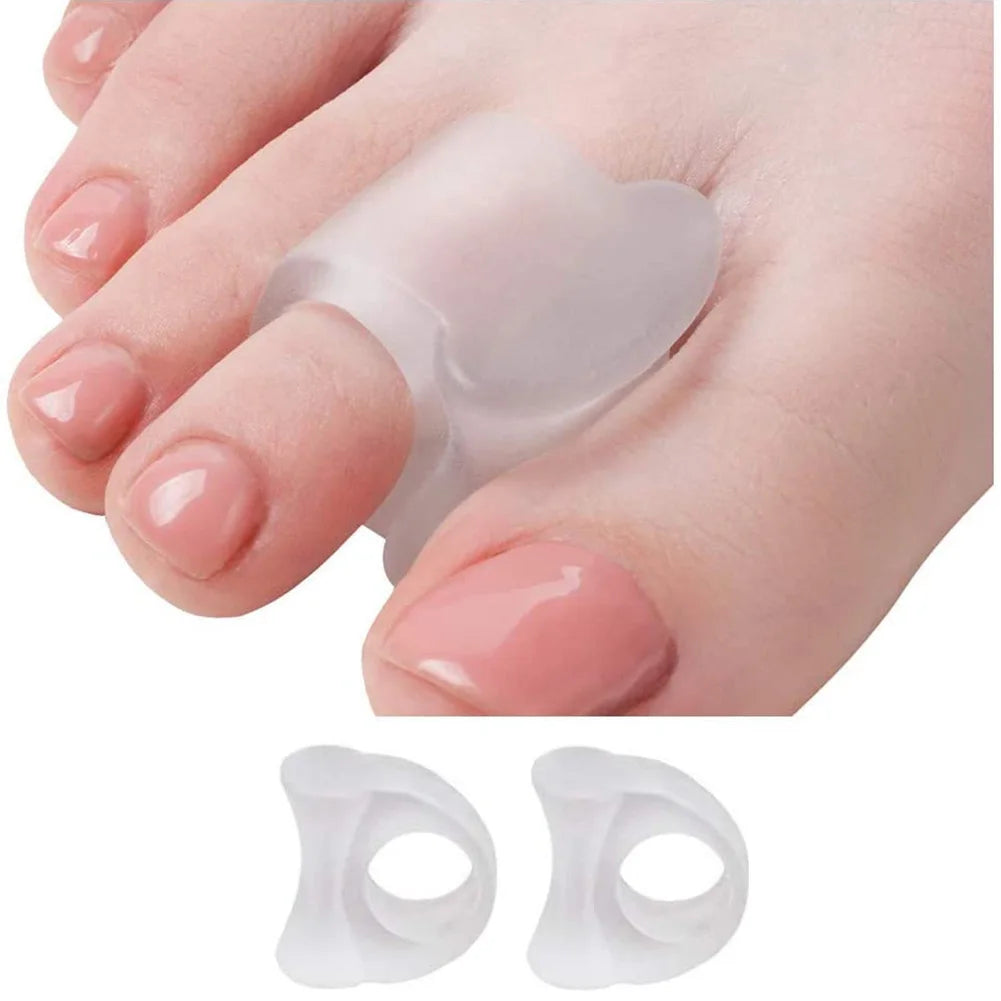 2pcs Toe Ring Correction Of Hallux Valgus Toe Separator Nursing Pad Foot Care Orthopedic Adjuster Big Toe Separator