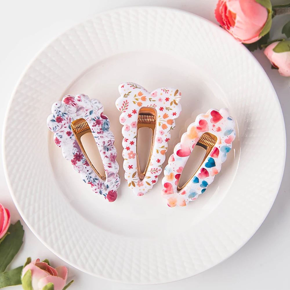 1PC Various Styles Geometric Shape Flower Tile Pattern Polymer Clay Mould Hairpin Embossing Clay Mold Jewelry Making Clay Tools