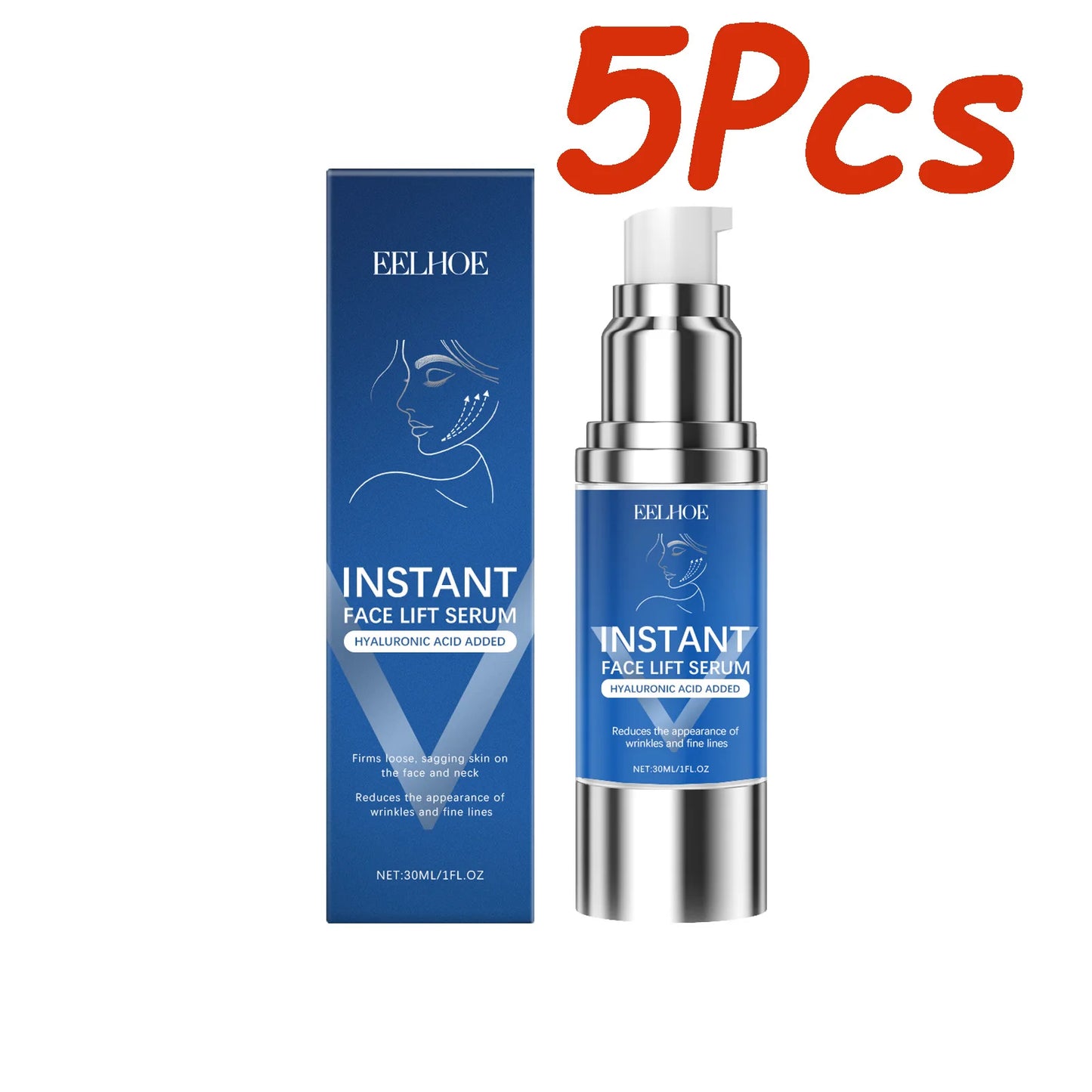 Instant Face Lifting Serum Firming Anti-Wrinkle Deep Moisturizing Brightening Smoothing Fade Fine Lines Tightening Essence