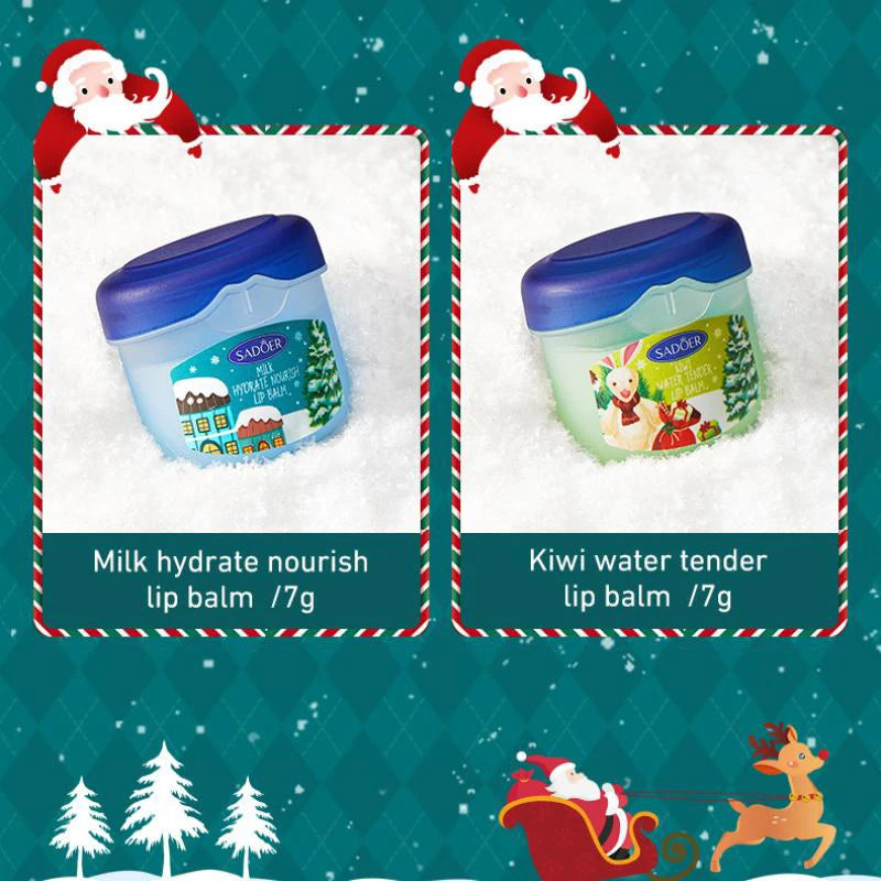 Hand Cream + Lip Balm Set,Christmas Gift Box,Winter Hands And Feet Anti Drying Cracking Moisturizing Nourishing Repair Care