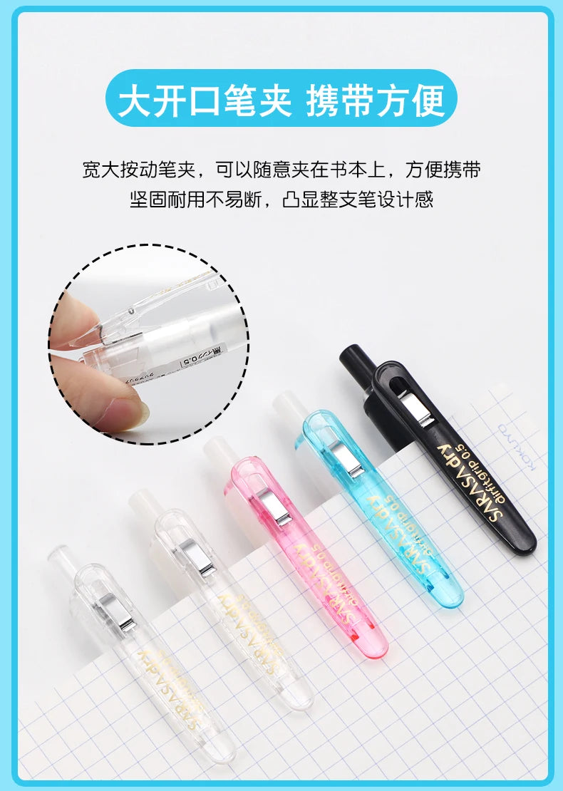 Zebra Japan SARASA Quick-Drying Neutral Pen JJZ49 0.4 Girfit Grip 0.5mm Signing Stylo Back to school aesthetic supplies statione