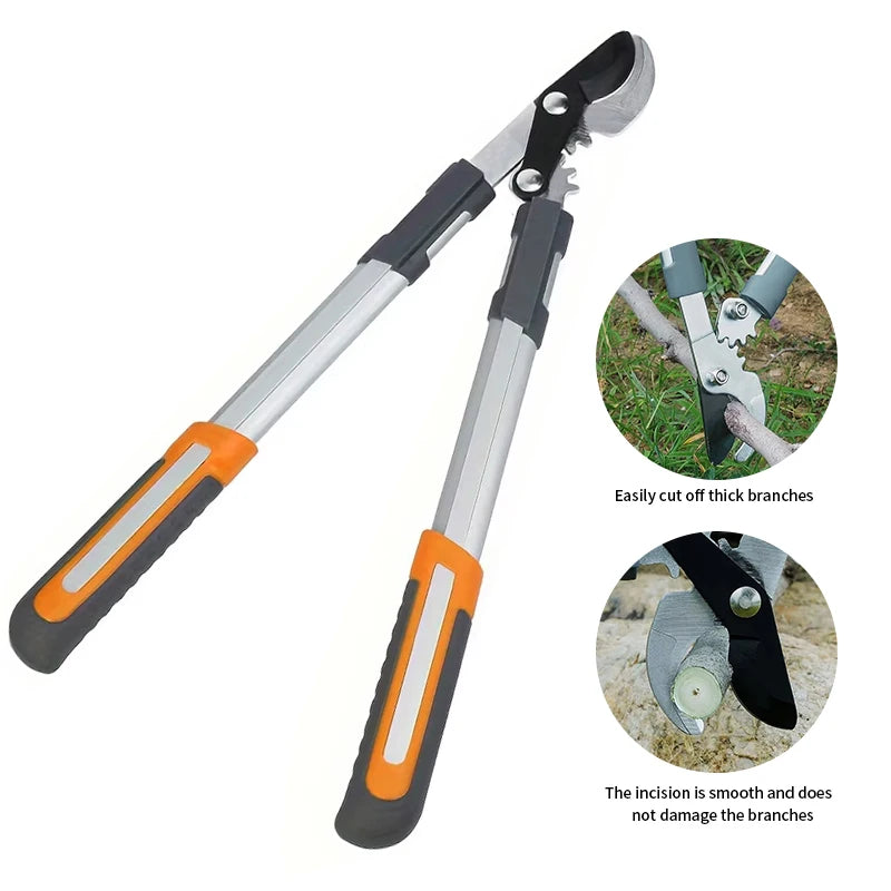 35cm Rough Branch Scissors Sharp Wear-Resistant Non Slip Grip Pruning Scissors Large Opening Powerful Gardening Pruning Tools