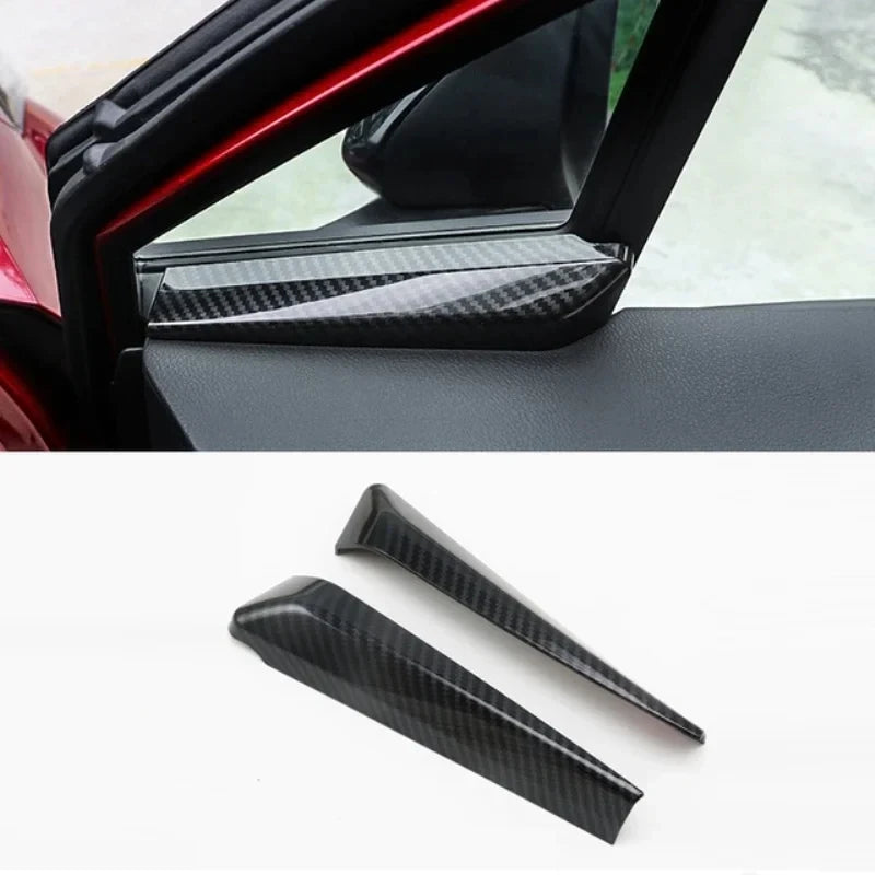 For Toyota C-HR AX10 CHR 2017-2023 Carbon Fiber Texture Window Switch Lift Panel Air Outlet Protective Cover Interior Accessorie