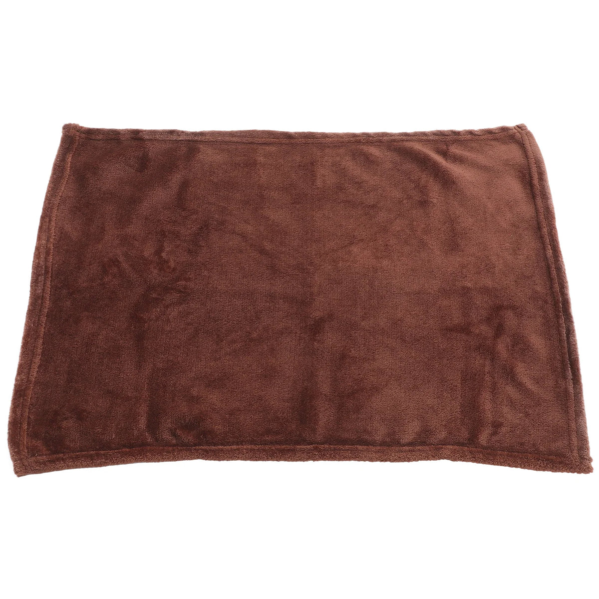 Coffee Color Flannel Fleece Pet Blanket - Lightweight Solid Bedding