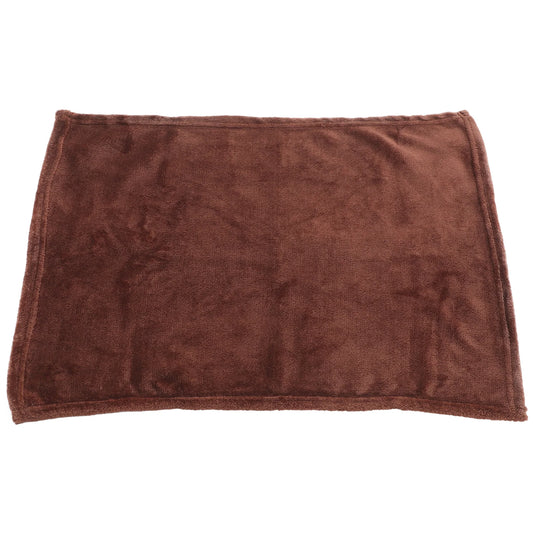 Coffee Color Flannel Fleece Pet Blanket - Lightweight Solid Bedding