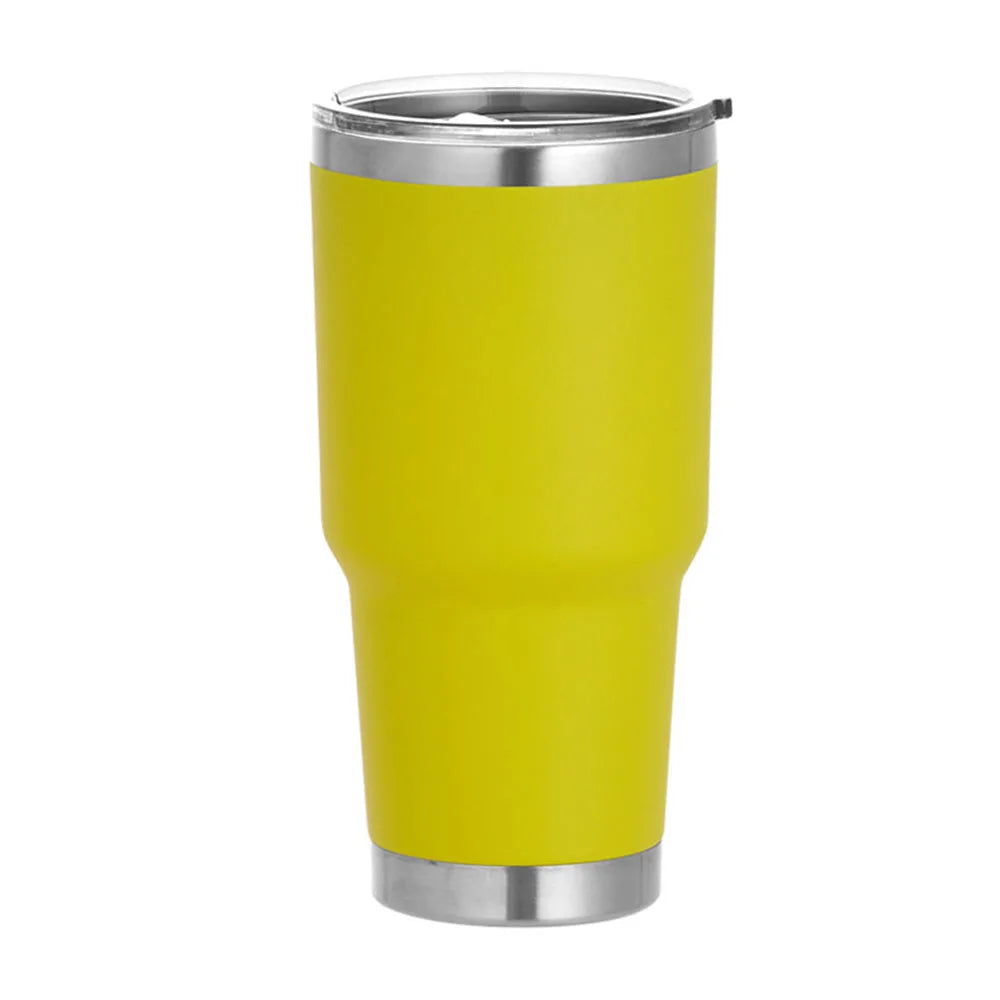 Custom Logo 30 oz Insulated Stainless Steel Coffee Tumbler Travel Mug Water Cup with Leak- Proof Lid Vacuum Insulated Tumbler