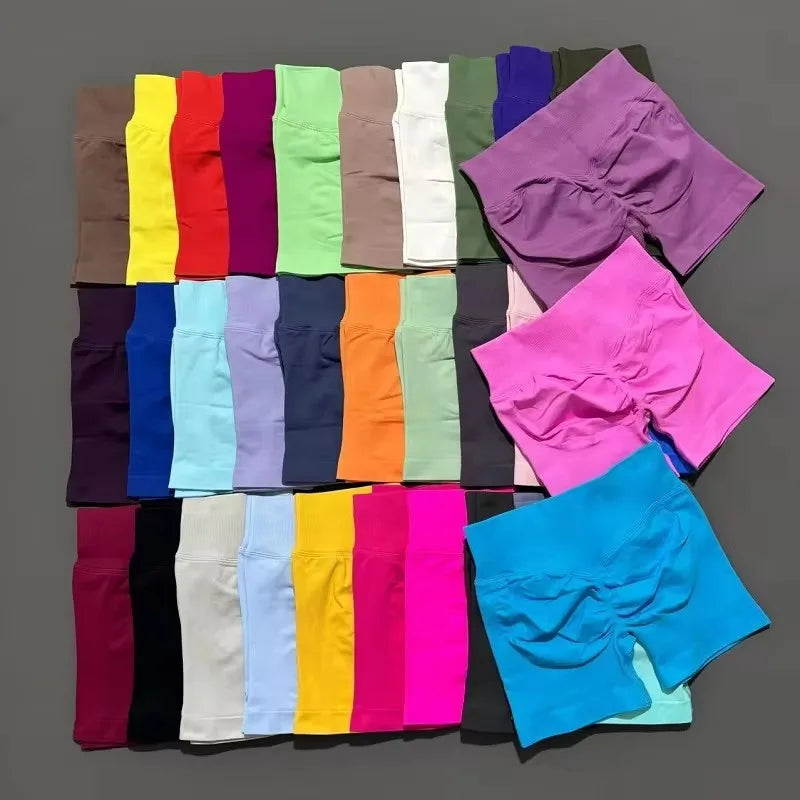 Impacts Shorts Set Workout Scrunch Shorts Sets Halter Sports Fitness Clothes Gym Suit Scrunch Shorts