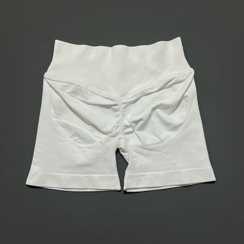 HISTELLO Impact Shorts 4.5" Women Fitness Sports Biker Shorts Low Waist Gym Short Workout Scrunch Butt Yoga Seamless Leggings