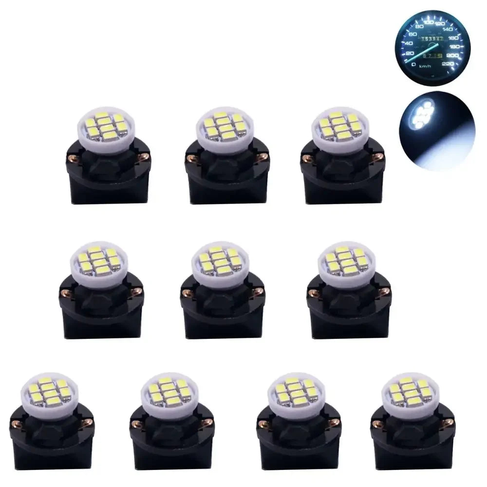 T10 W5W LED Dashboard & Gauge Cluster Bulbs (10-Pack)