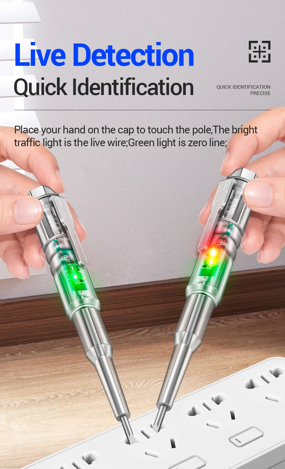 ANENG B12 voltage detector test Pen  Induced Electric Screwdriver Probe Zero Live Wire Detection Sensor household tester