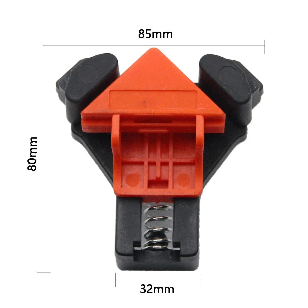 4 Piece 90 Degree Woodworking Angle Clamp, Quick Adjustable Spring Woodworking Clamp Adjustable Quick Spring Woodworking Clamp