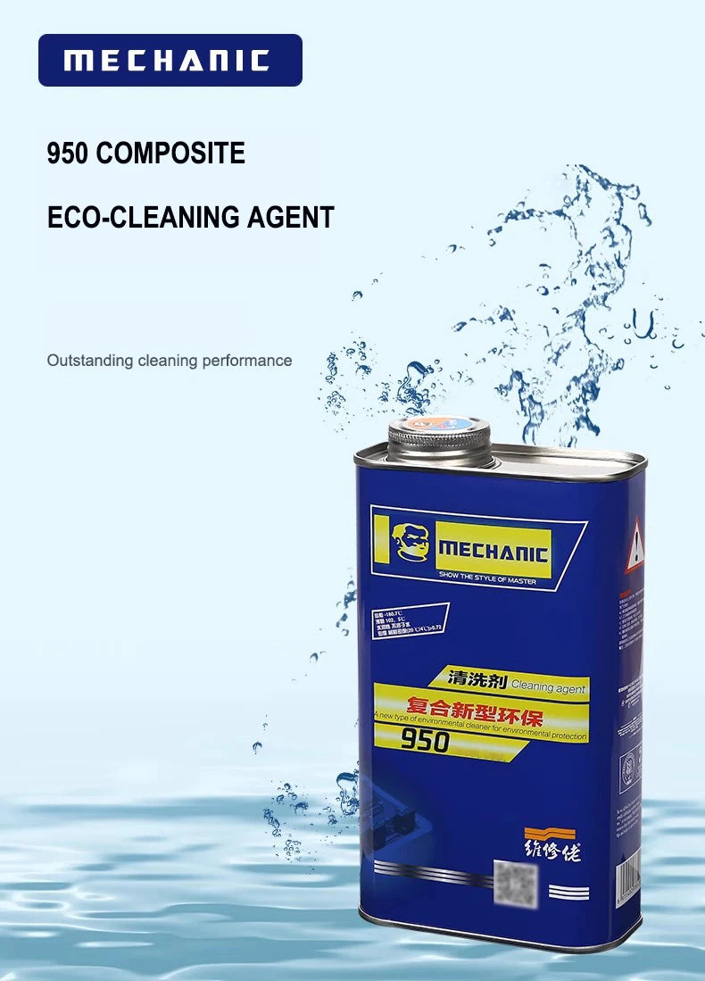 MECHANIC 950 750g Soldering Flux Clean Liquid ,Phone PCB Board Repair Degreasing Oil Cleaning Agent Soldering Stain Remover