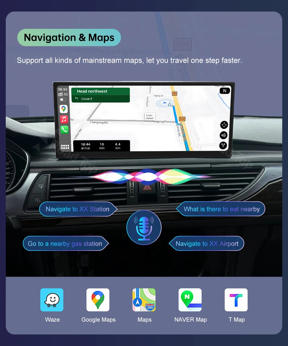 Road Top 12.3" Linux Screen For Audi A6 C6 A7 C7 2026-2026 with Wireless CarPlay Android Auto Airplay Car Radio Player
