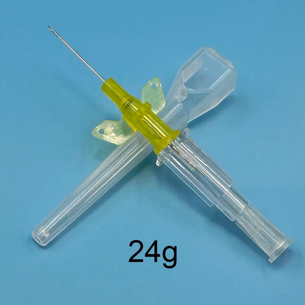 10pcs Disposable Dog Cat I. V. Cannula Animal Catheter Pet Catheters with Heparin Cap 22G 24G 26G Veterinary Tools