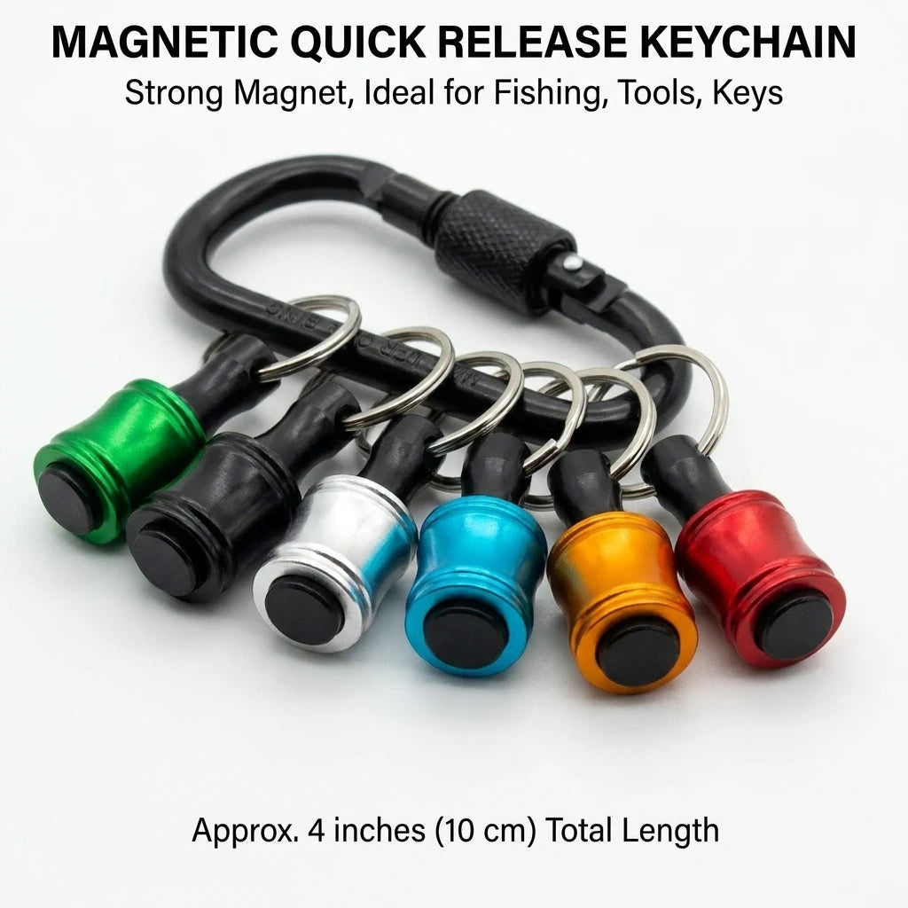 6PC Hex Handle Screwdriver Set Quick-Change Color-Coded Extension Rods Key Chain