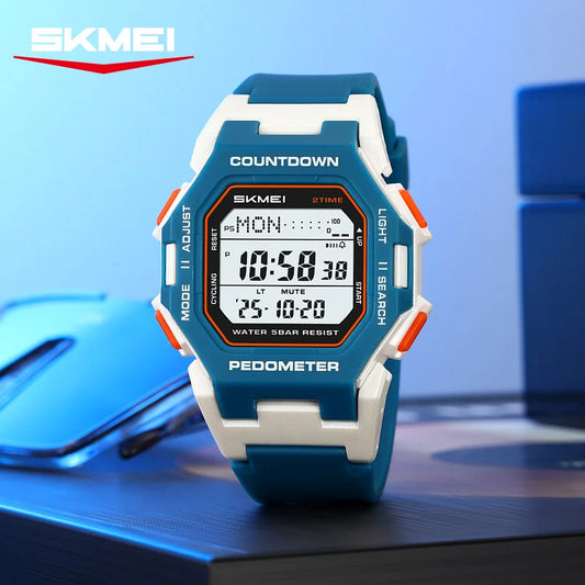SKMEI 2596 Brand New Men Electronic Watch Fashion Alarm Clock Calendar Chronograph Luminous Digital Watches for Man reloj hombre