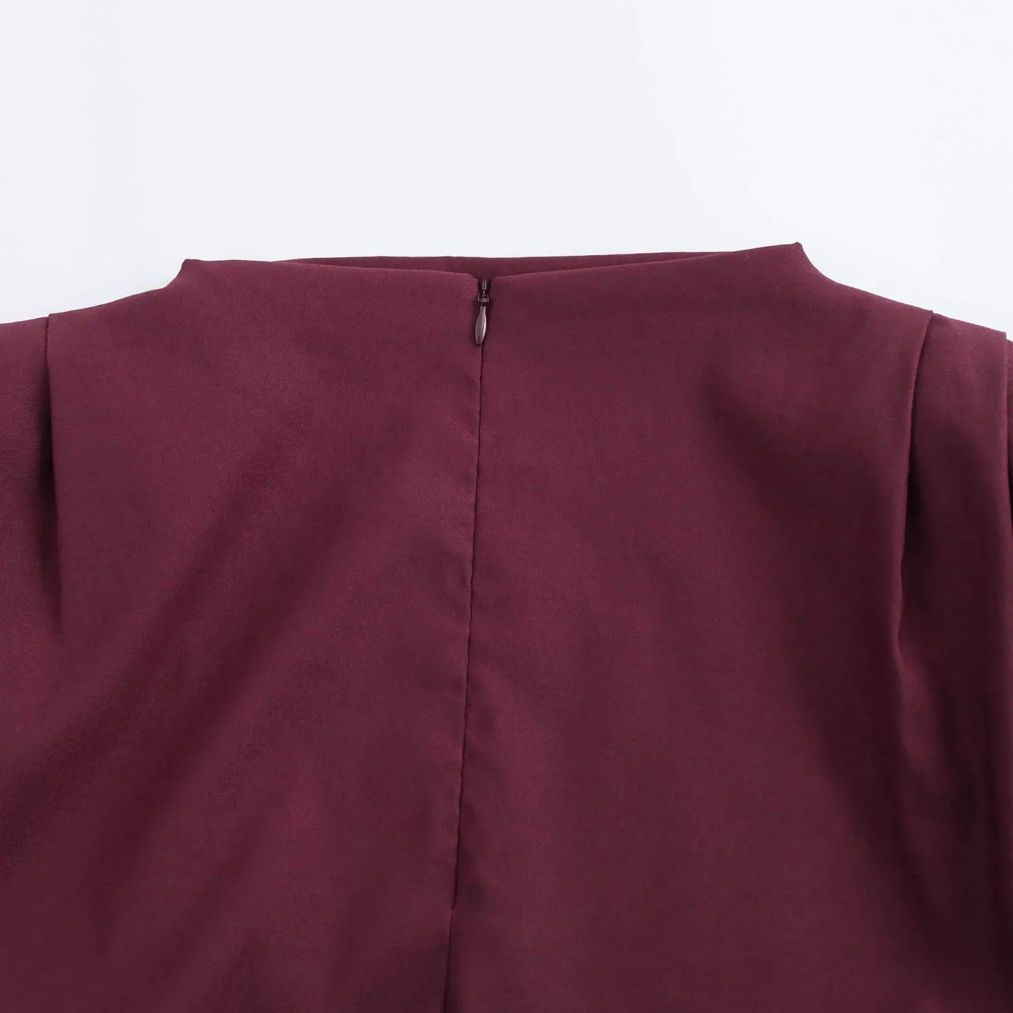 Fashion Shoulderless Top European American Style Simple Pleated Decorative New Top