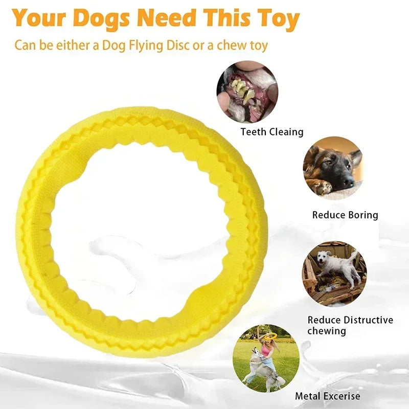 Floating Dog Ring Toy - Fetch & Chew Flying Ring for All Sizes - photo 2