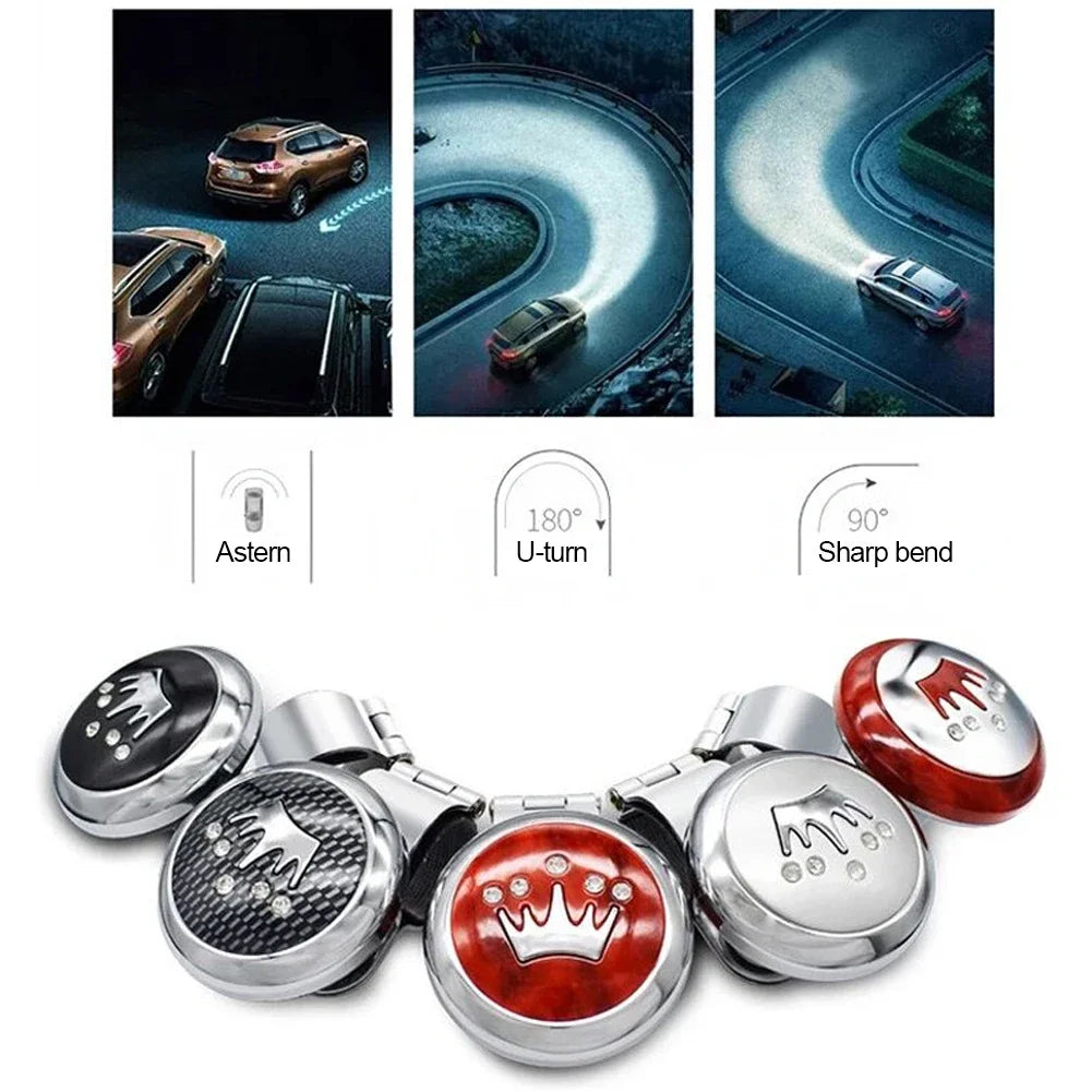 Car Steering Wheel Auto Truck Power Spinner Booster Aid Knob Ball Handle Clamp Car Accessories Professional Supplies Universal