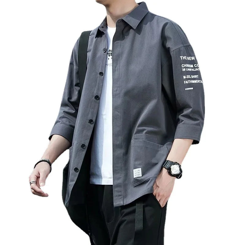 Men's Streetwear Shirt — Harajuku Korean Summer Casual Top